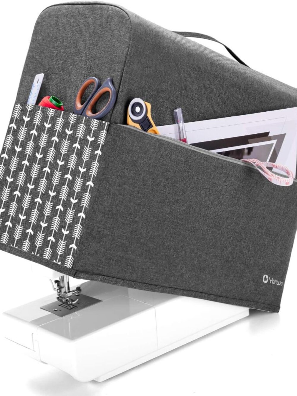 Sewing Machine Cover with Pocket for Most Standard Sewing Machines